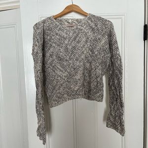 Eileen Fisher bell sleeve organic cotton knit sweater - size M